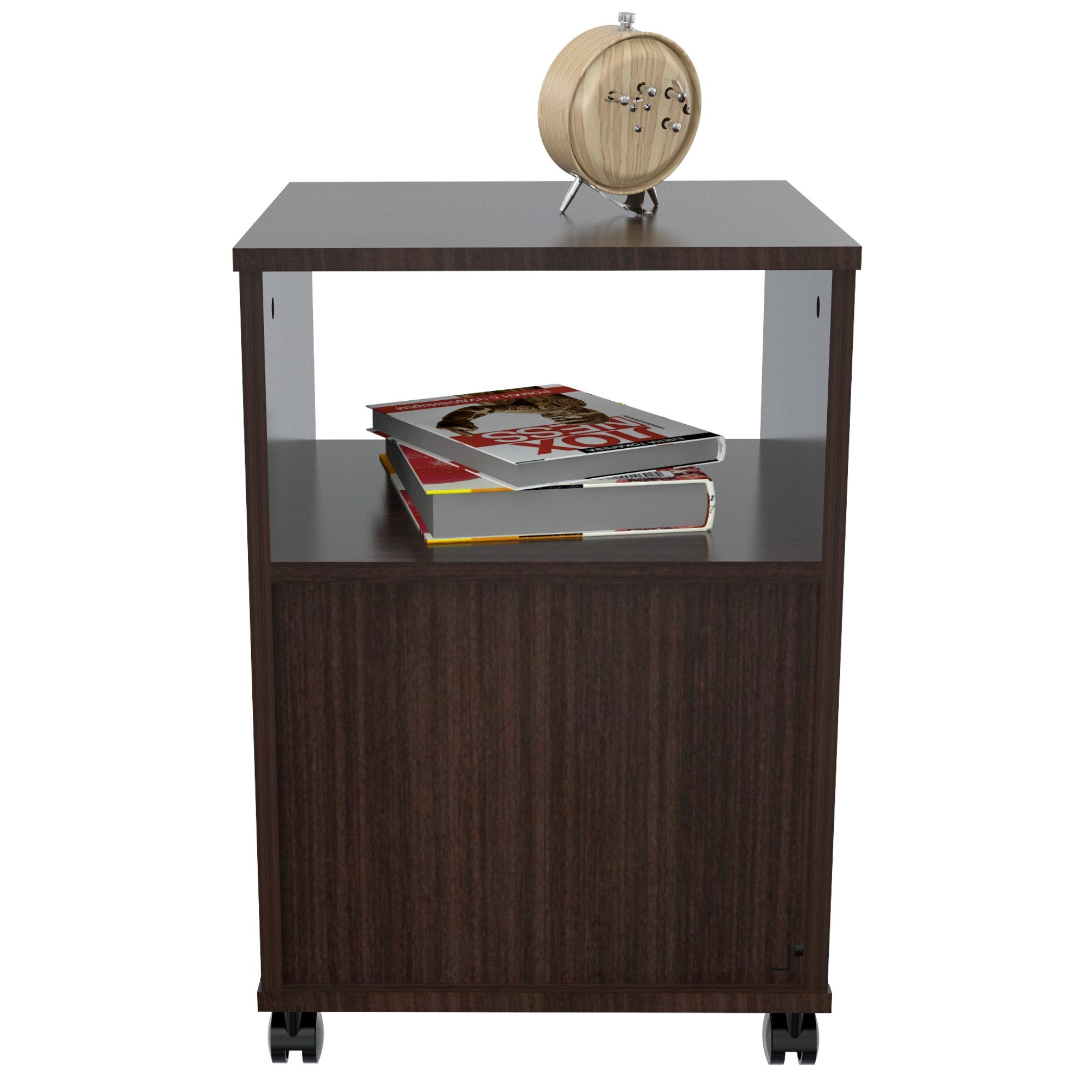 Espresso Finish Wood Large Drawer Filing Cabinet