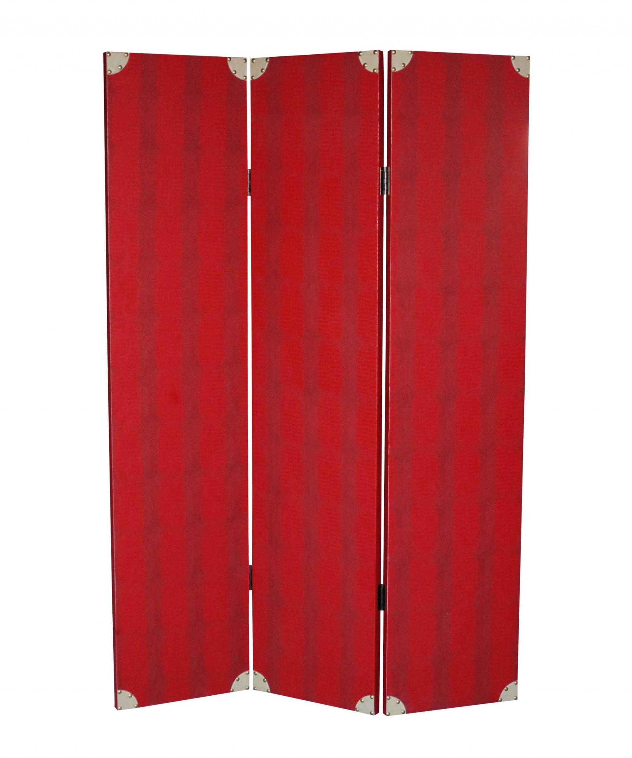 1 x 47 x 71 Red Wood  Screen