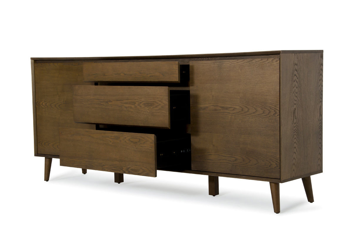 34' Tobacco Wood and Veneer Buffet