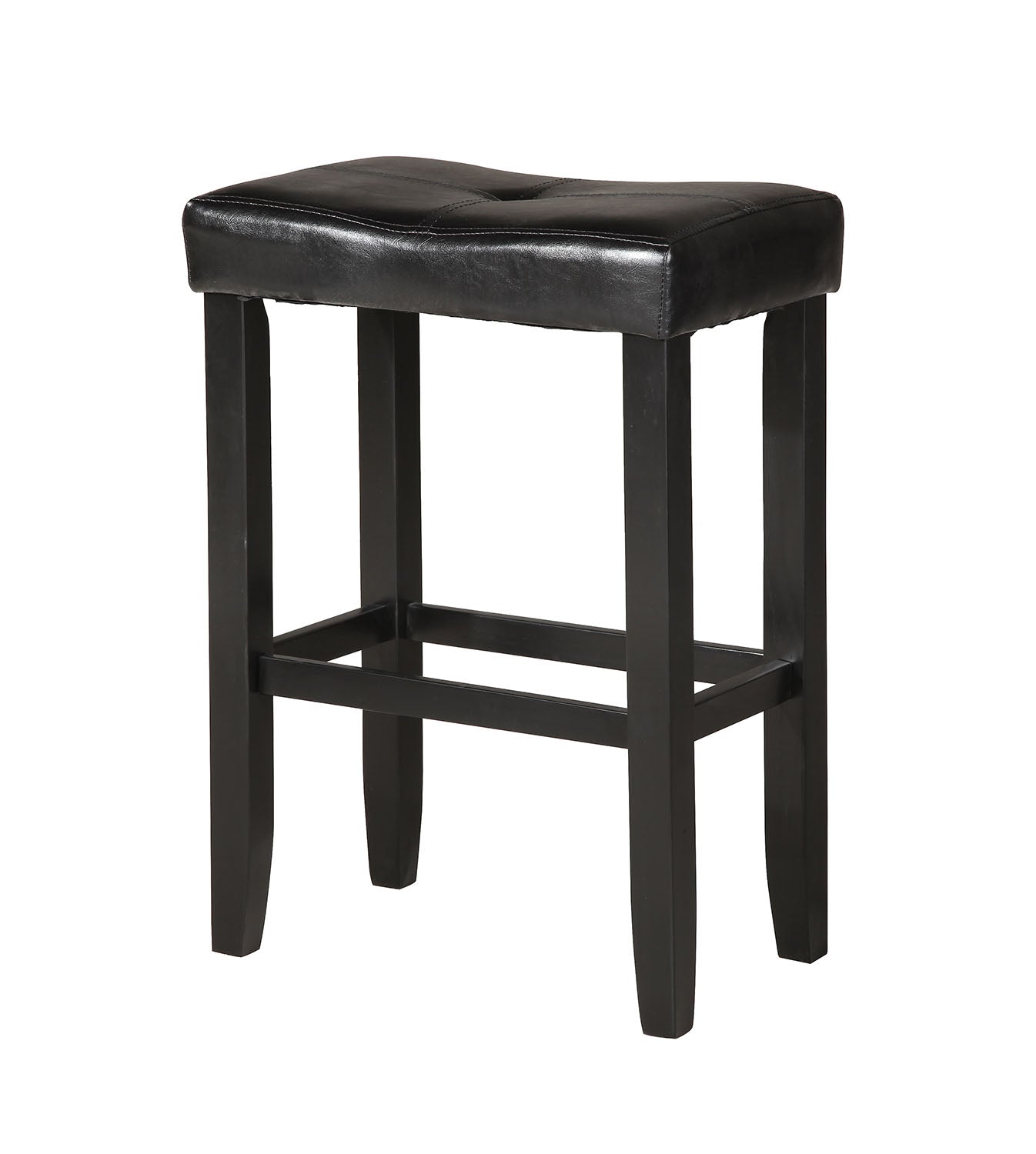 21' X 14' X 24' 2pc Black And Black Swivel Counter Height Stool