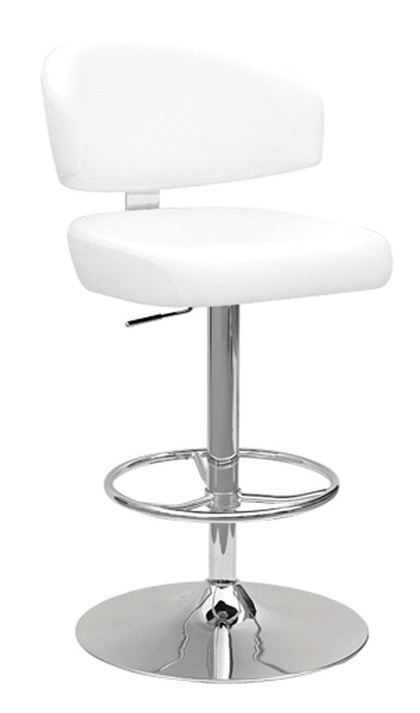 21' X 22' X 38' White And Chrome Swivel Adjustable Stool