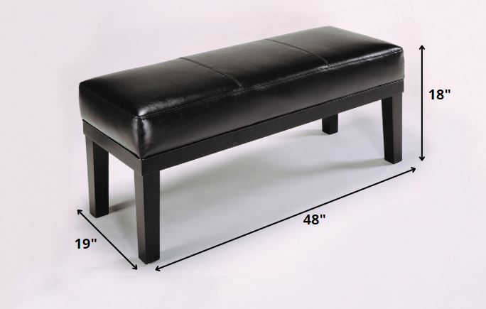 Montego Bench, Espresso PU