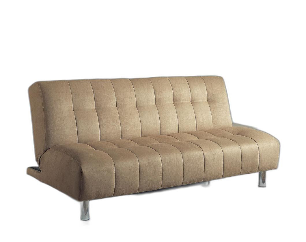 Sylvia Adjustable Sofa, Beige Microfiber