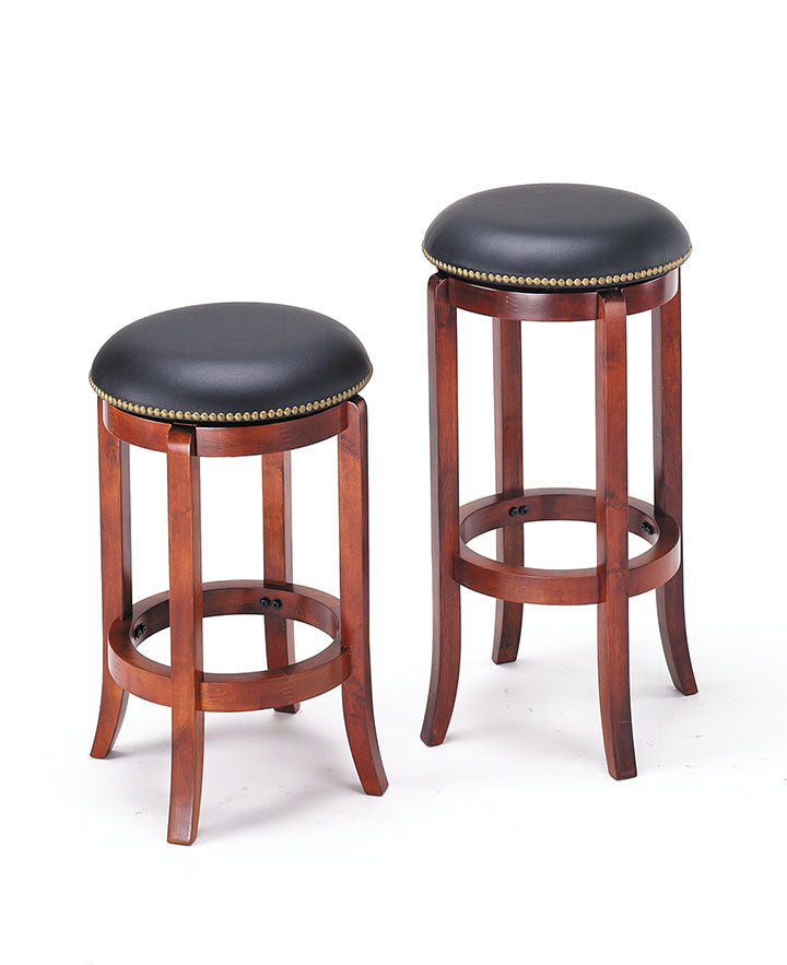 Chelsea Counter Height Stool with Swivel, PU & Oak