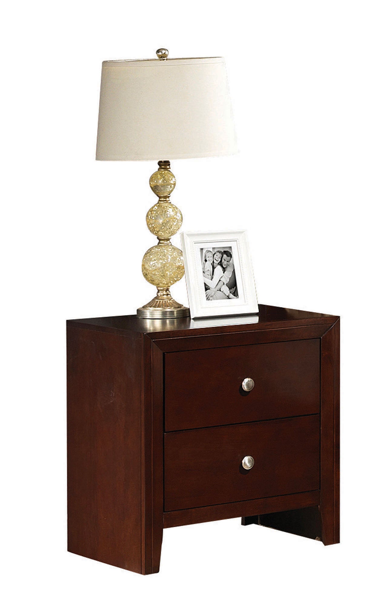 22' X 16' X 24' Brown Cherry Wooden Nightstand