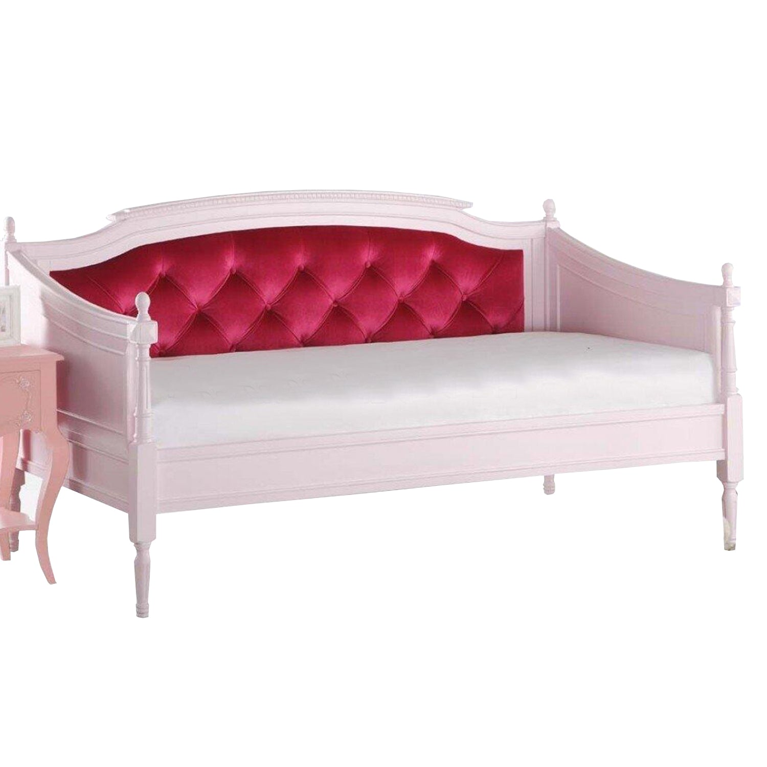 81' X 43' X 43' Magenta Velvet  Pink Daybed