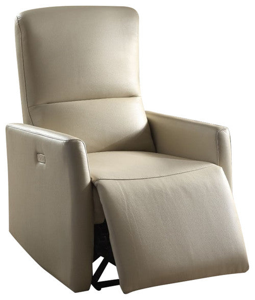 28' X 37' X 40' Beige Leather-Aire Power Motion Recliner