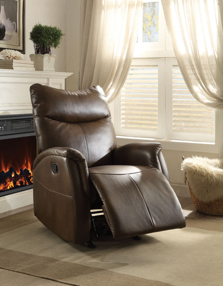 30' X 36' X 41' Brown Leather-Aire Motion Recliner