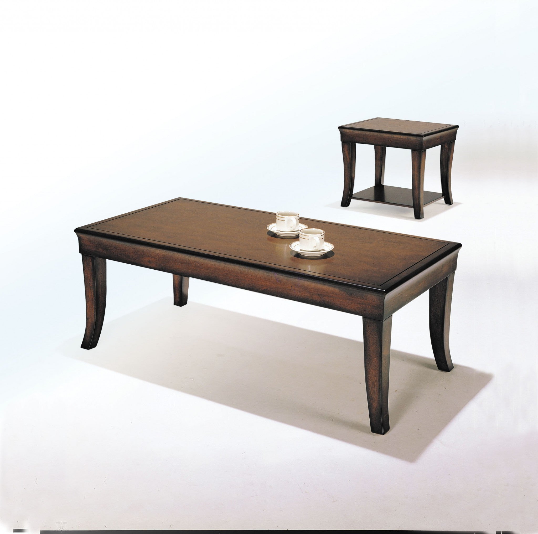 End Table, Cherry - Poplar Wood, MDF Cherry