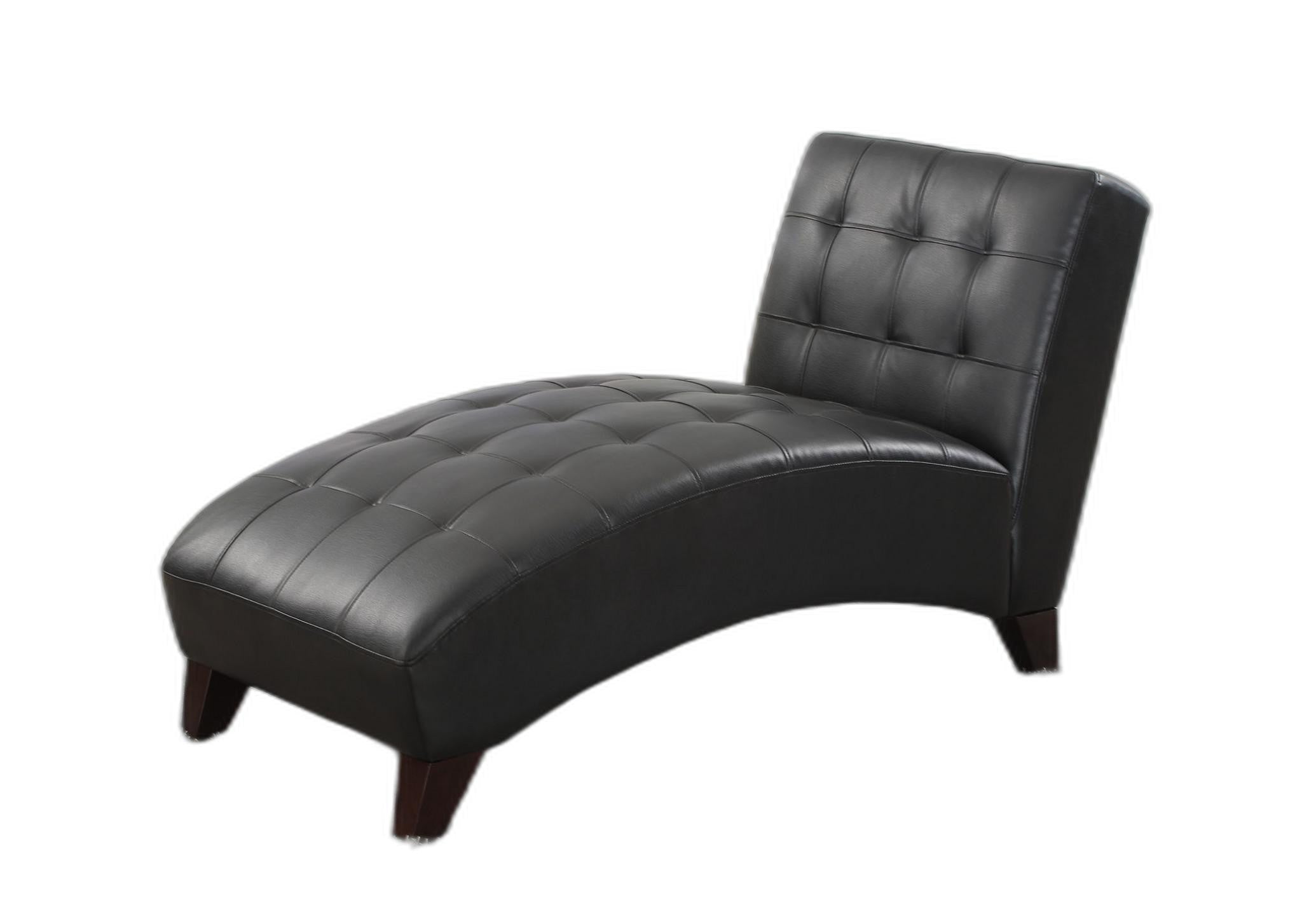 63' X 26' X 36' Black Lounge Chaise