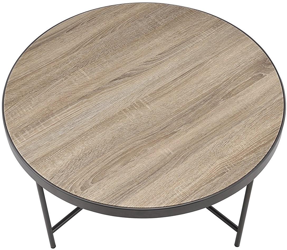 32.3' X 32.3' X 15.75' Weathered Gray Oak Coffee Table