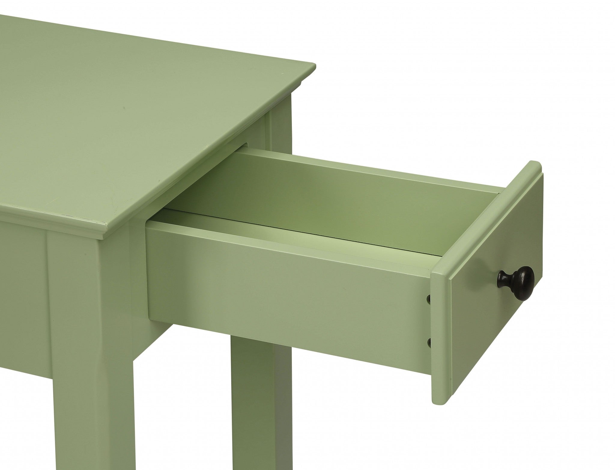 Cutie Compact Pale Green Single Drawer End Table