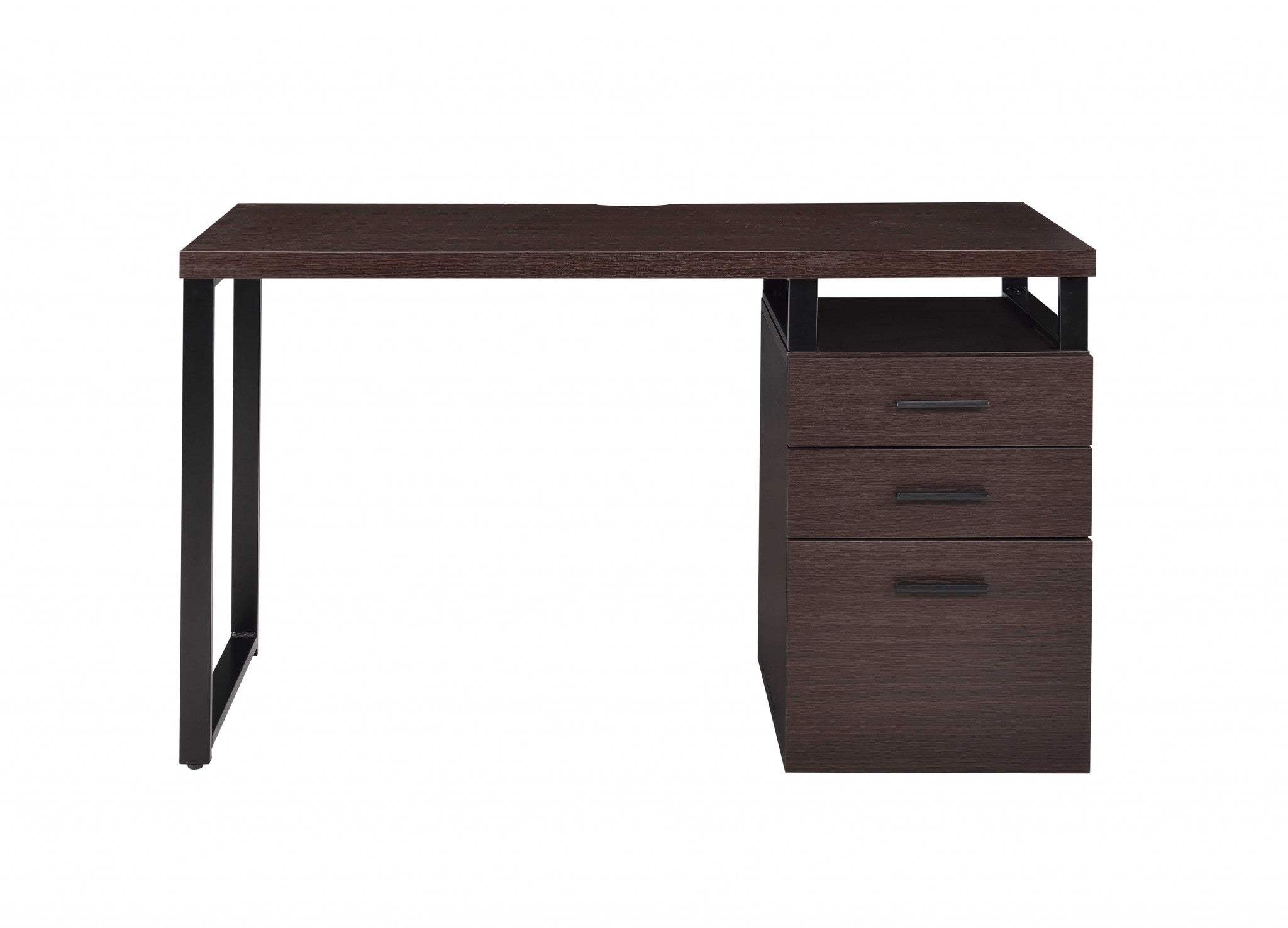 47' X 22' X 28' Dark Oak Pvc Desk