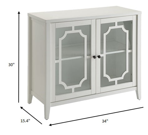 34' X 15.4' X 30' White Mdf Cabinet