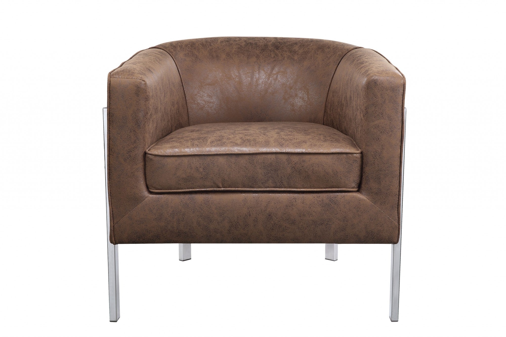 31' X 32' X 29' Brown Edgy Accent Chair