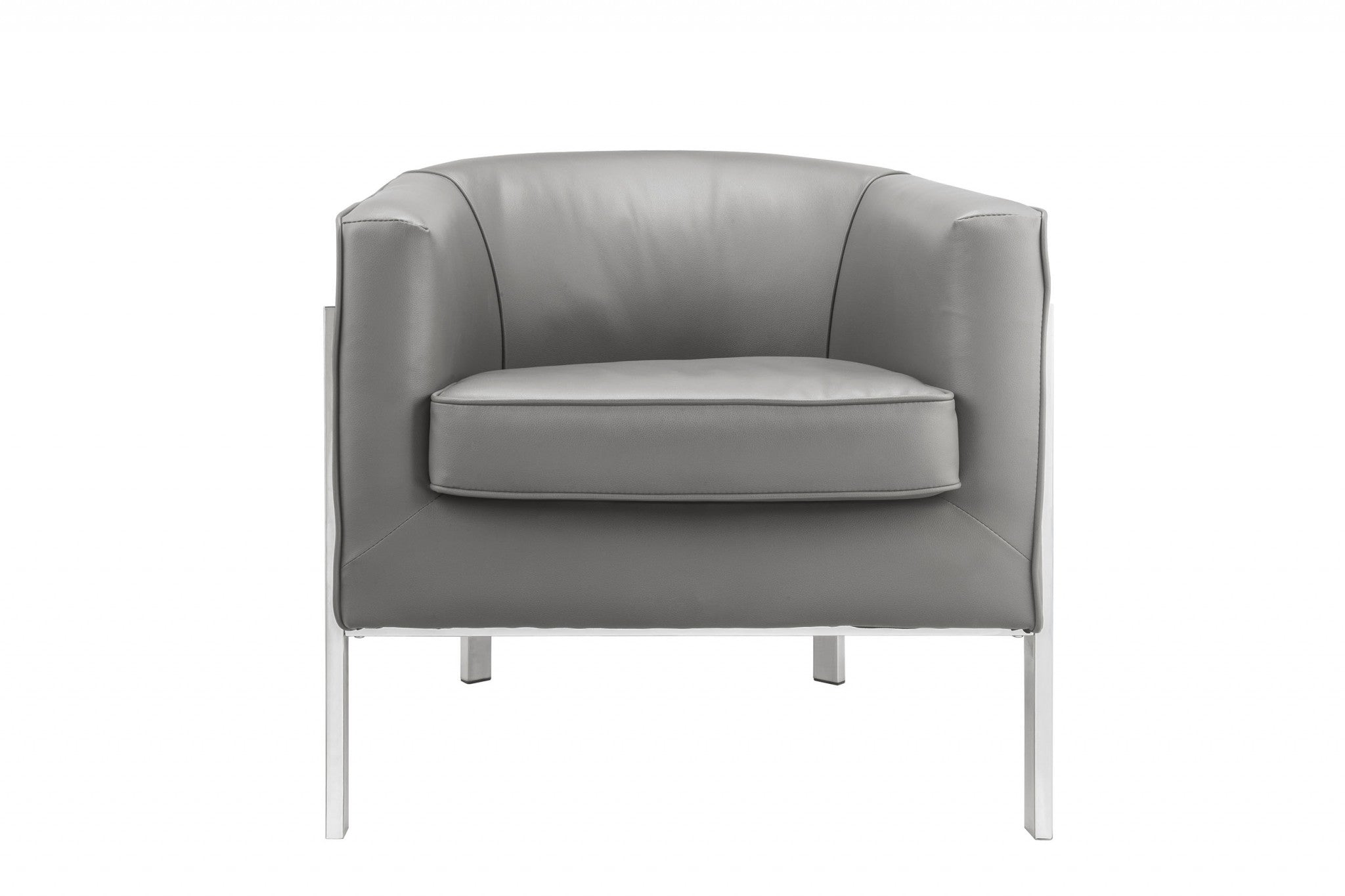 31' X 32' X 29' Gray Edgy Accent Chair