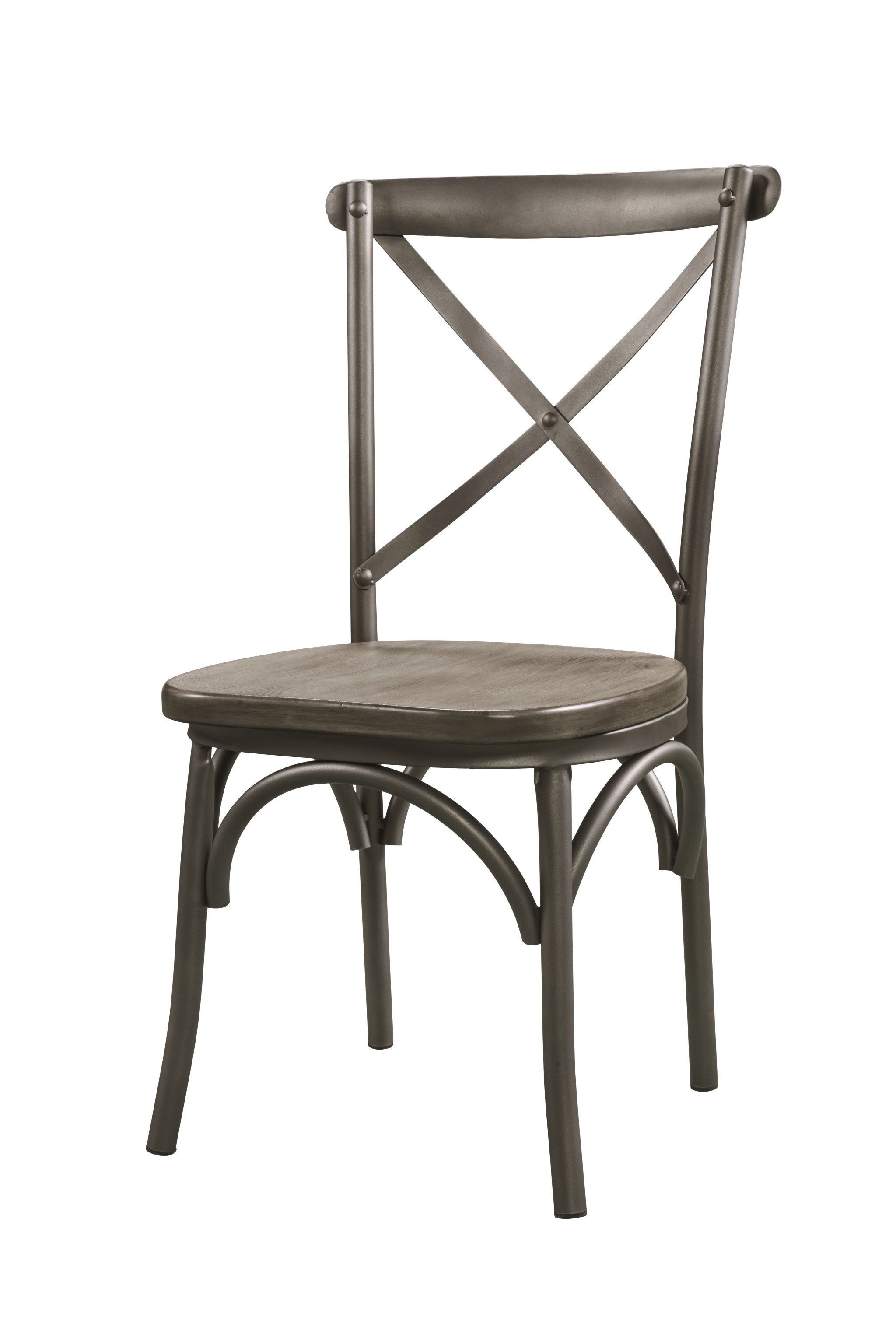 24' X 20' X 37' 2pc Gray Oak And Sandy Gray Side Chair