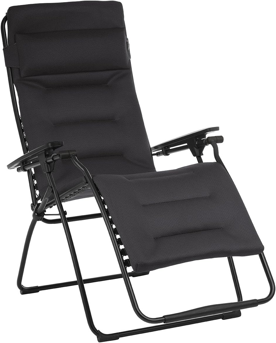 Zero Gravity Recliner - Black Frame - Acier Fabric