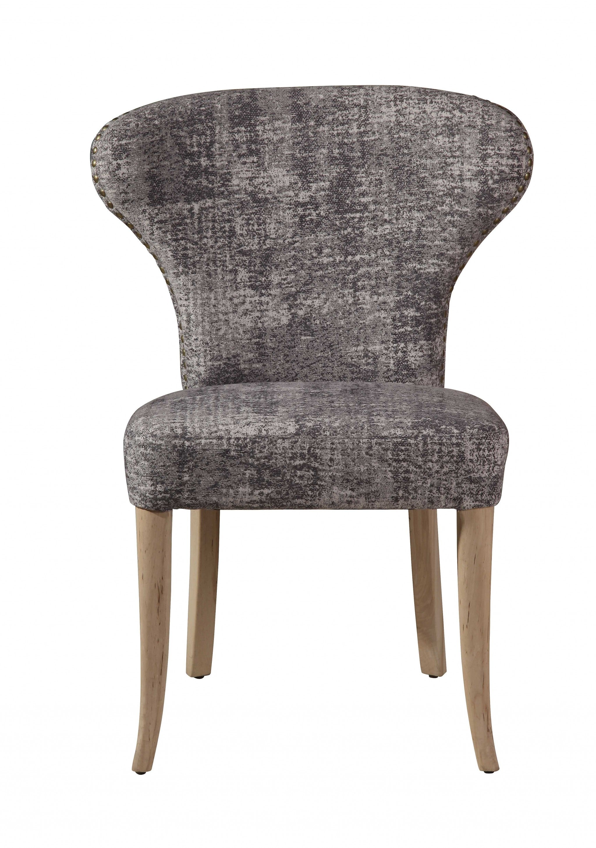 Gray Abstract Blend Elegant Dining or Side Chair