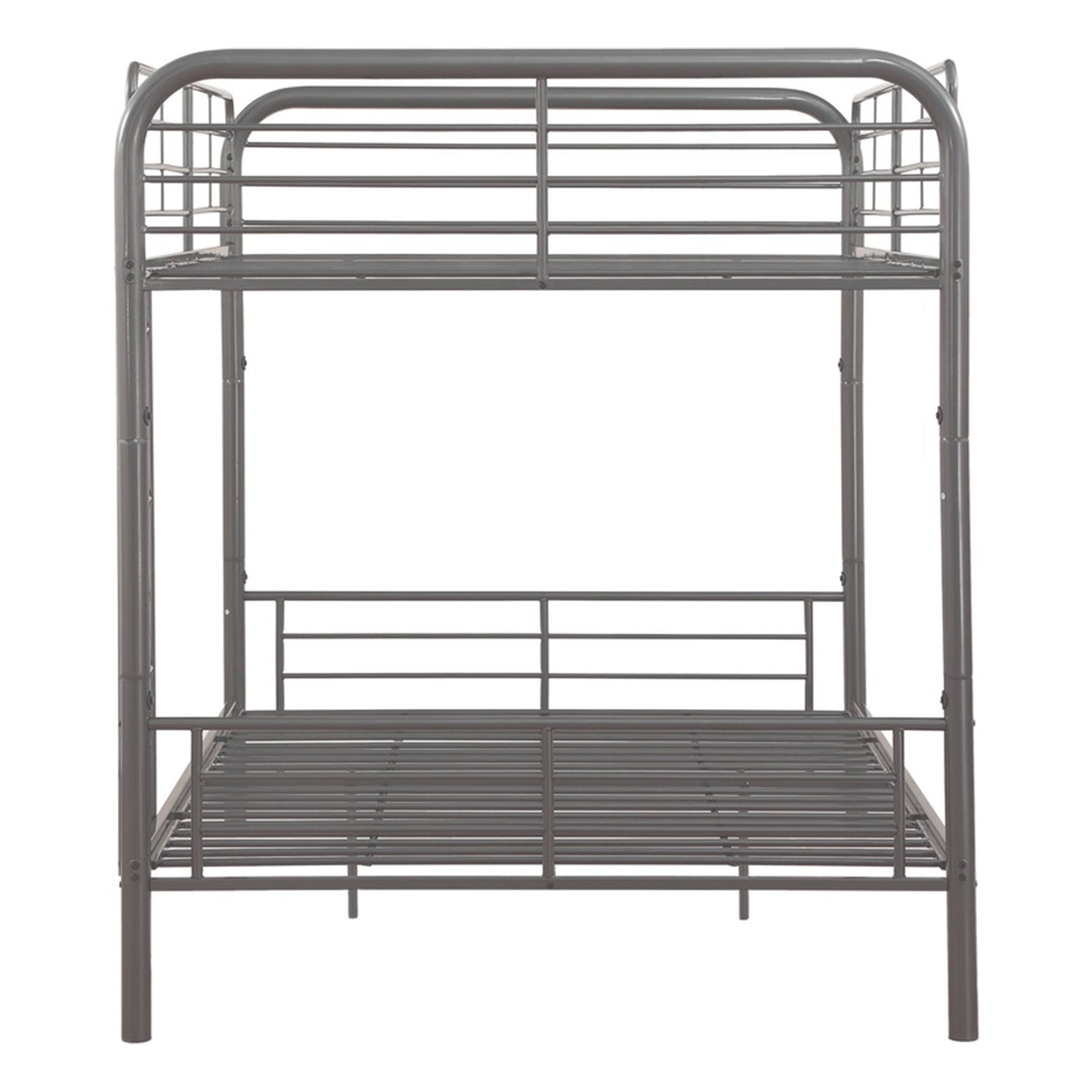 79' X 42' X 61' Gunmetal Metal Twin Over Twin Bunk Bed