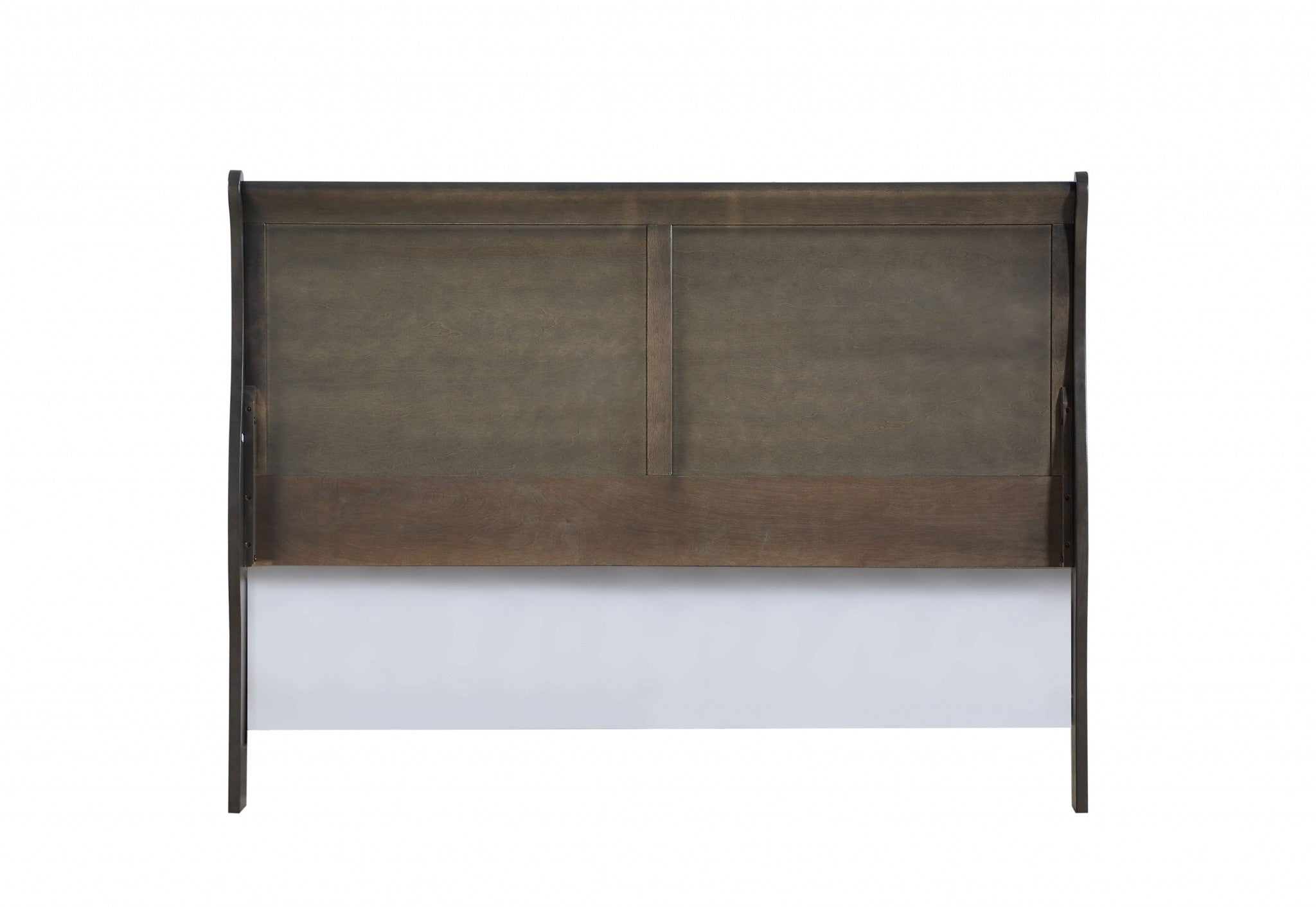 62' X 90' X 47' Dark Gray Wood Queen Bed