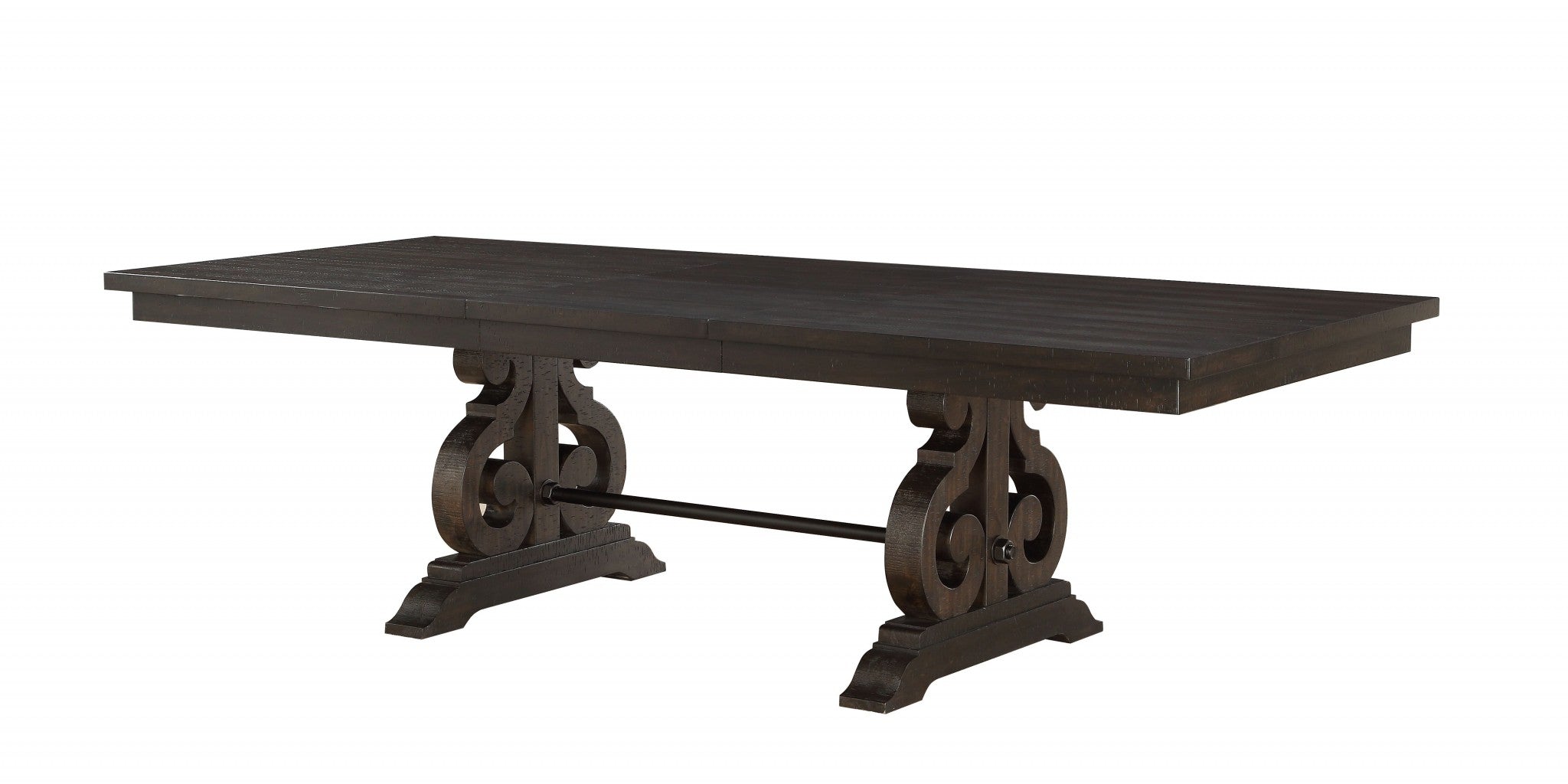 45' X 104' X 30' Rustic Walnut Wood Dining Table