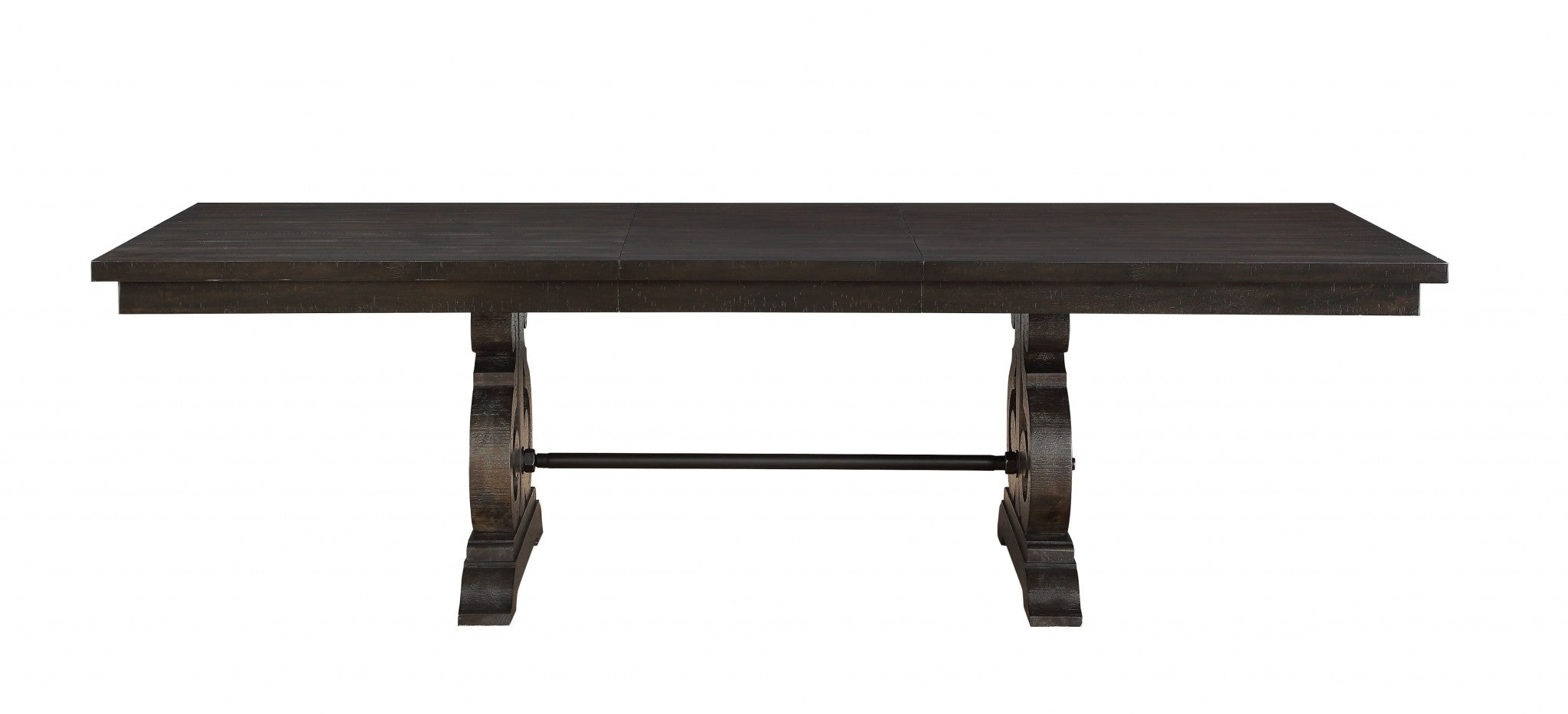 45' X 104' X 30' Rustic Walnut Wood Dining Table