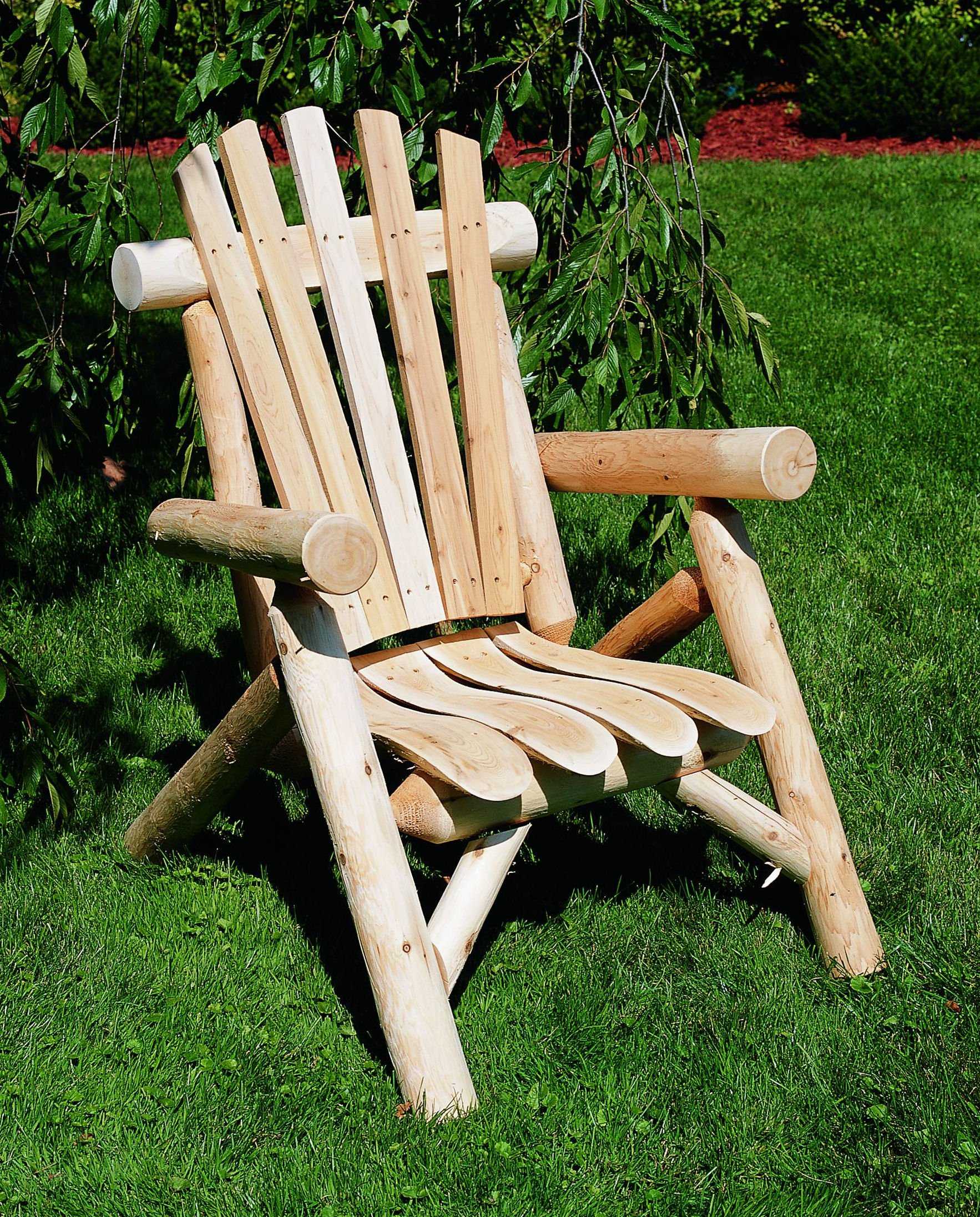 28' X 30' X 39'  Natural Wood Lounge Chair