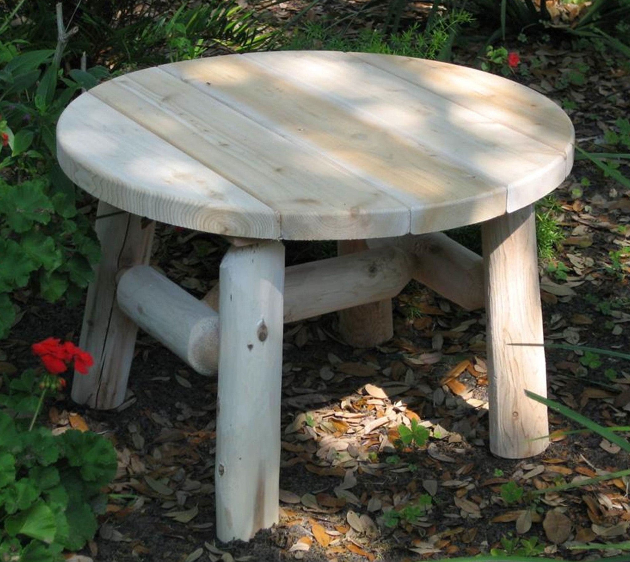 25' X 25' X 18'  Natural Wood Coffee Table