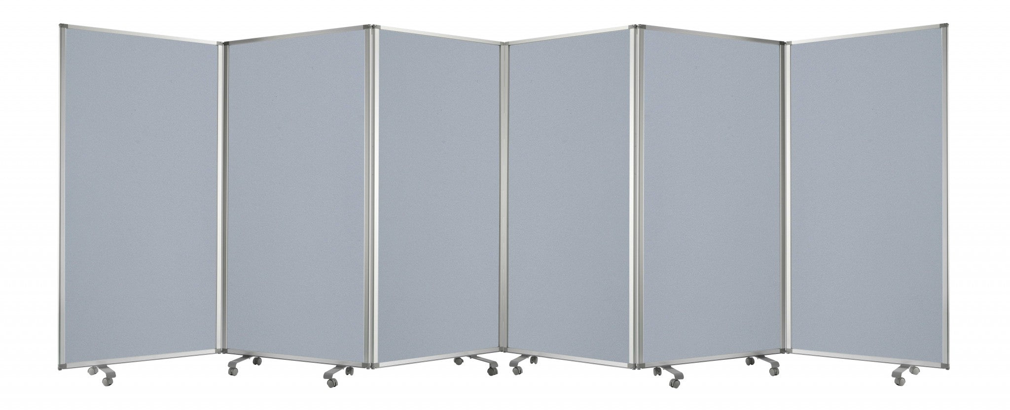 212 x 1 x 71 Metal Grey 6 Panel Screen