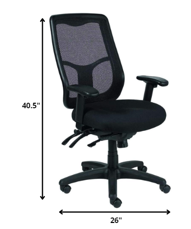 High Back Black Mesh Fabric Chair