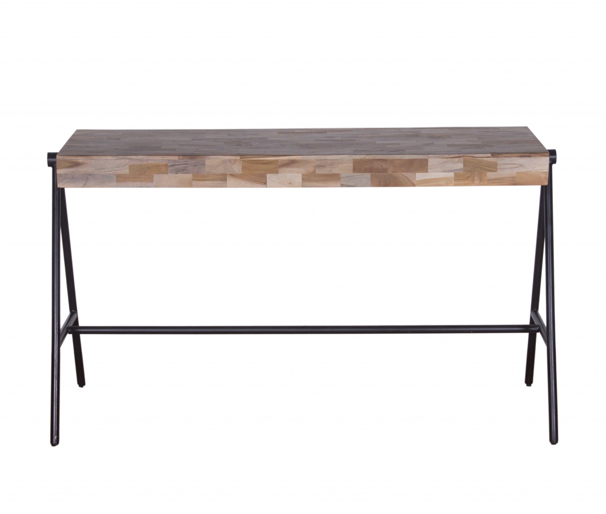 Boho Natural Narrow A Frame Wood  Table Desk