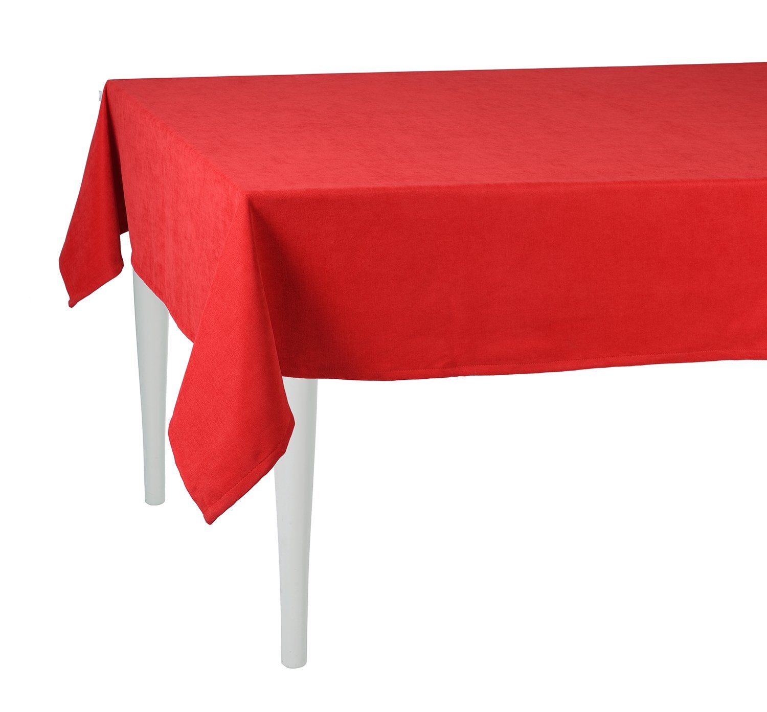 120" Merry Christmas Rectangle Tablecloth in  Red