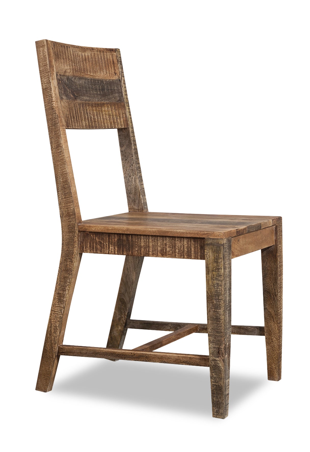 Set of 2 Solid Mango Wood Dining Chairs