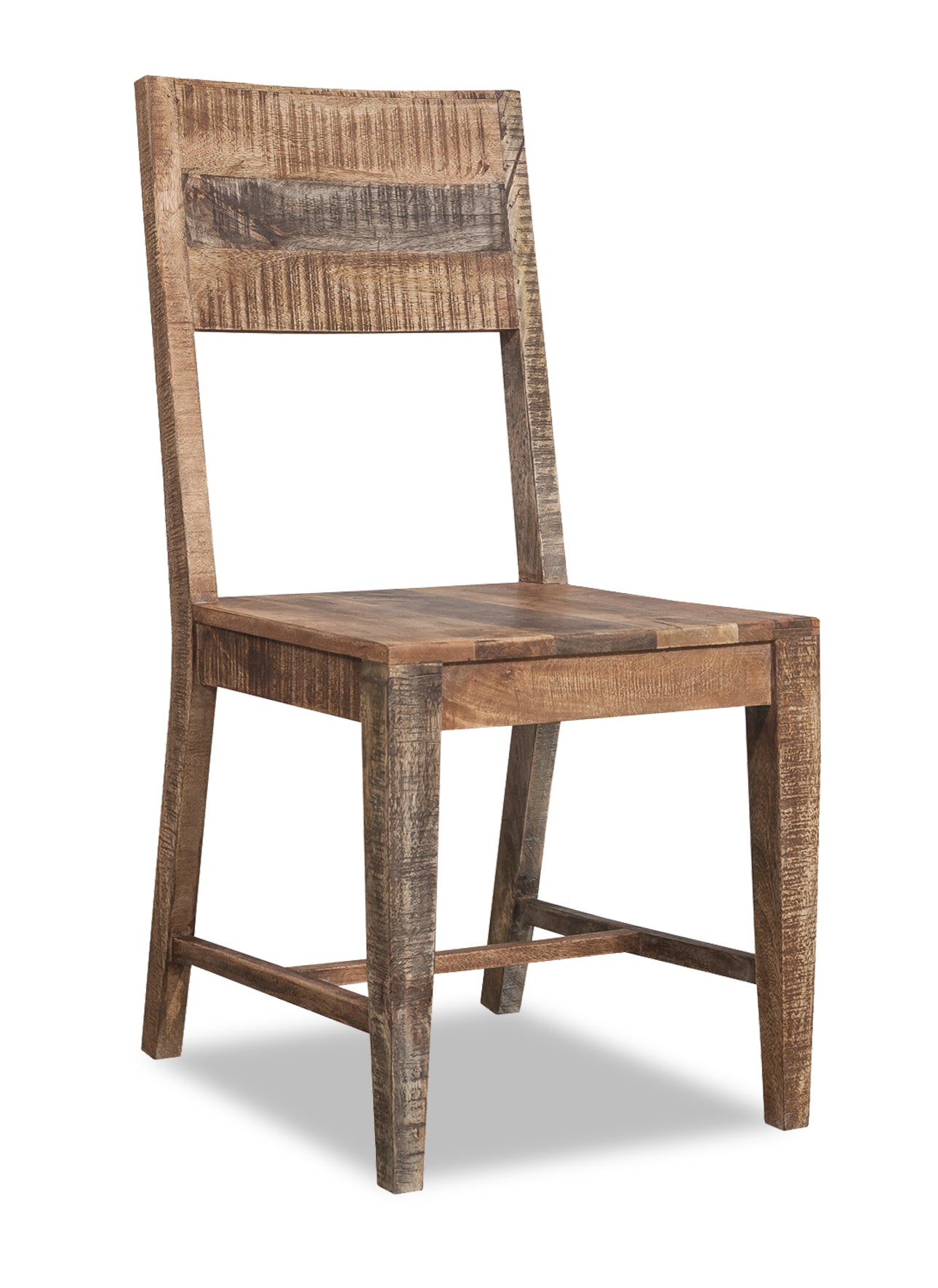 Set of 2 Solid Mango Wood Dining Chairs