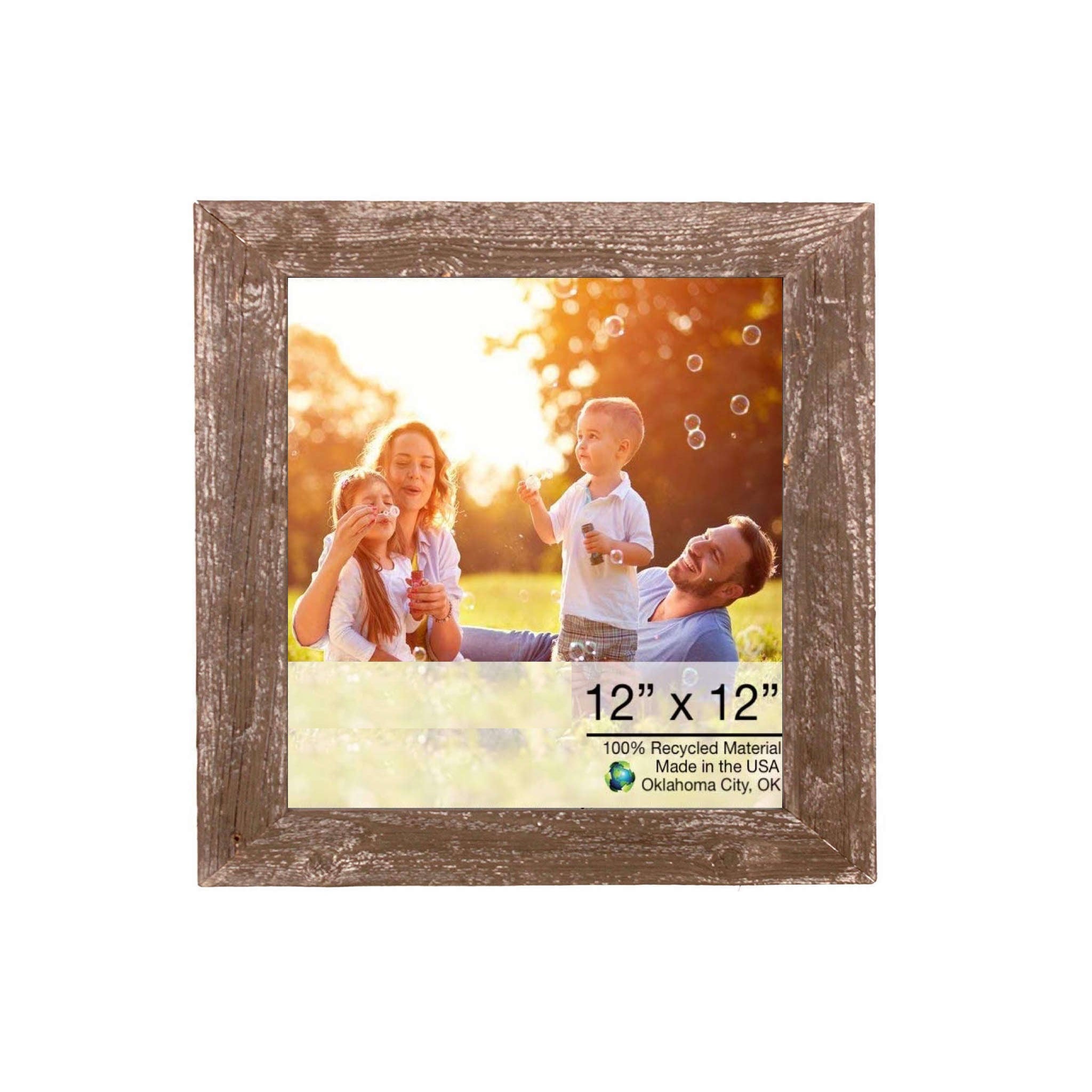 12x12 Rustic Espresso Picture Frame