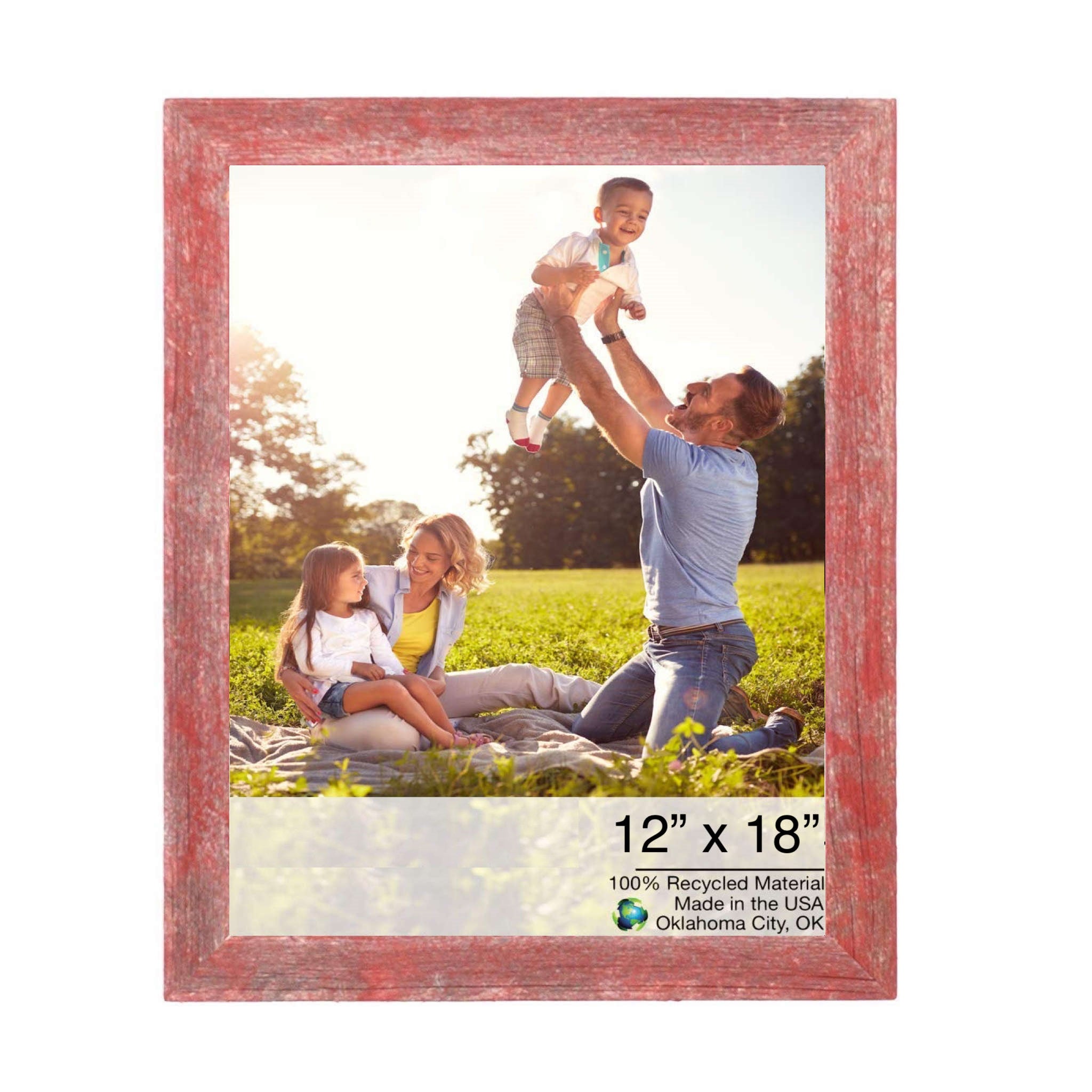 12x18  Rustic Red Picture Frame