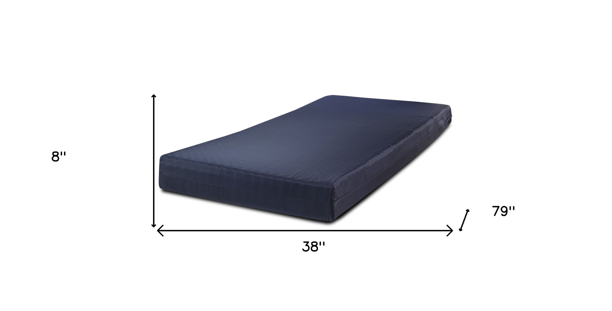 Cherry 8' Dual Comfort Nylon Twin XL Waterproof Mattress