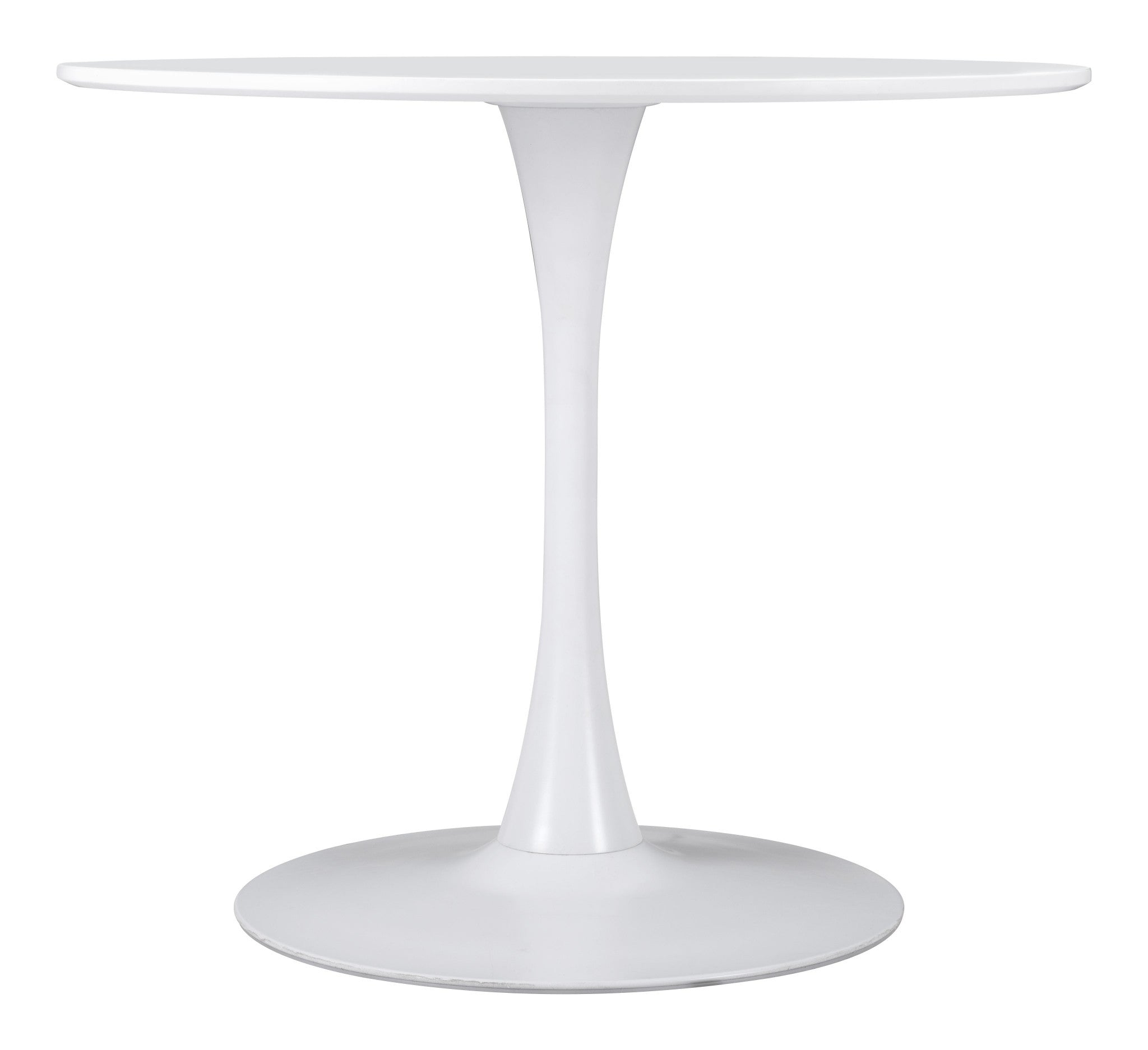 White Round Dining Table