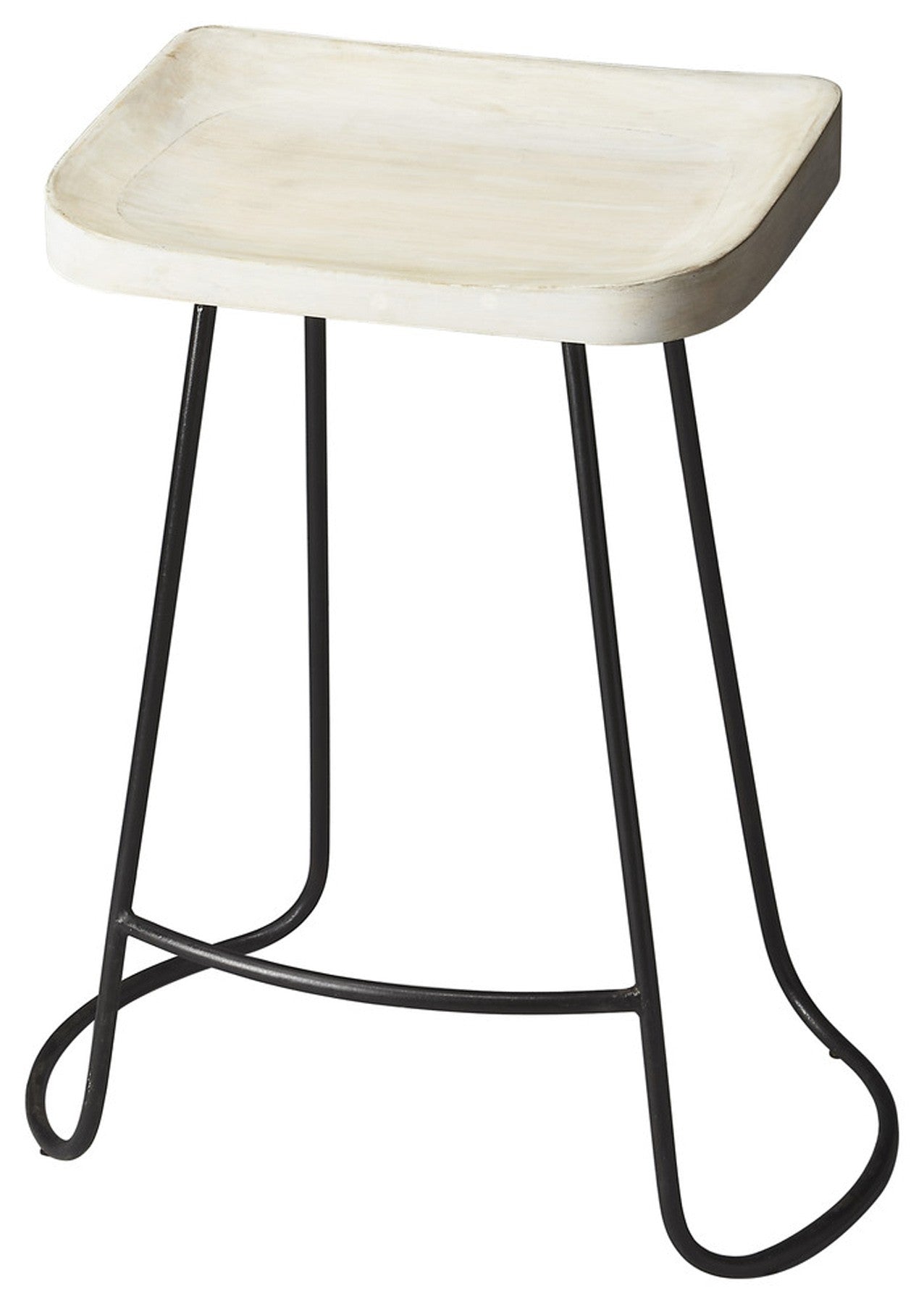 Backless Wood Counter Stool