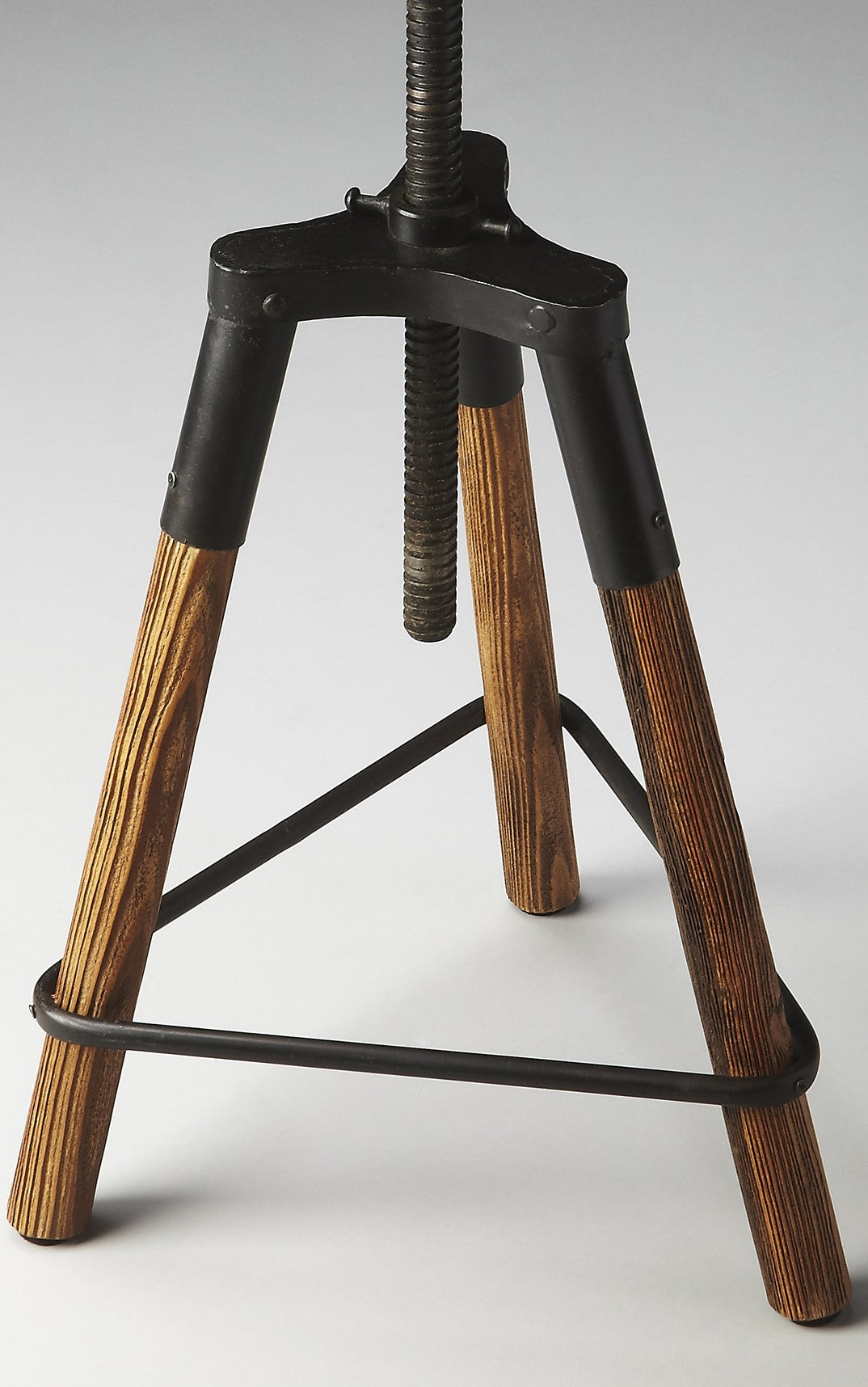 Modern Industrial Revolving Bar Stool