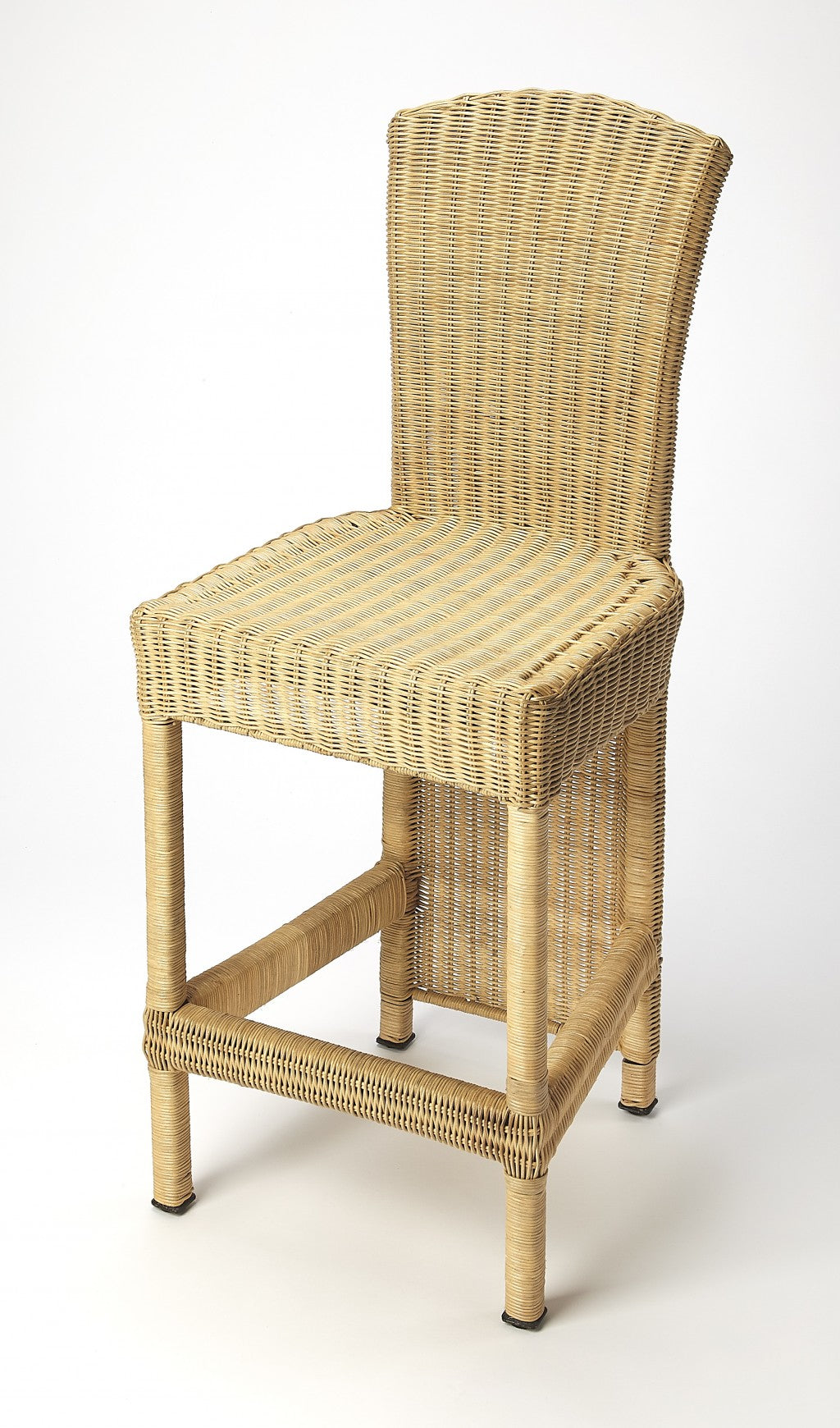 Natural Wicker Rattan Counter Stool