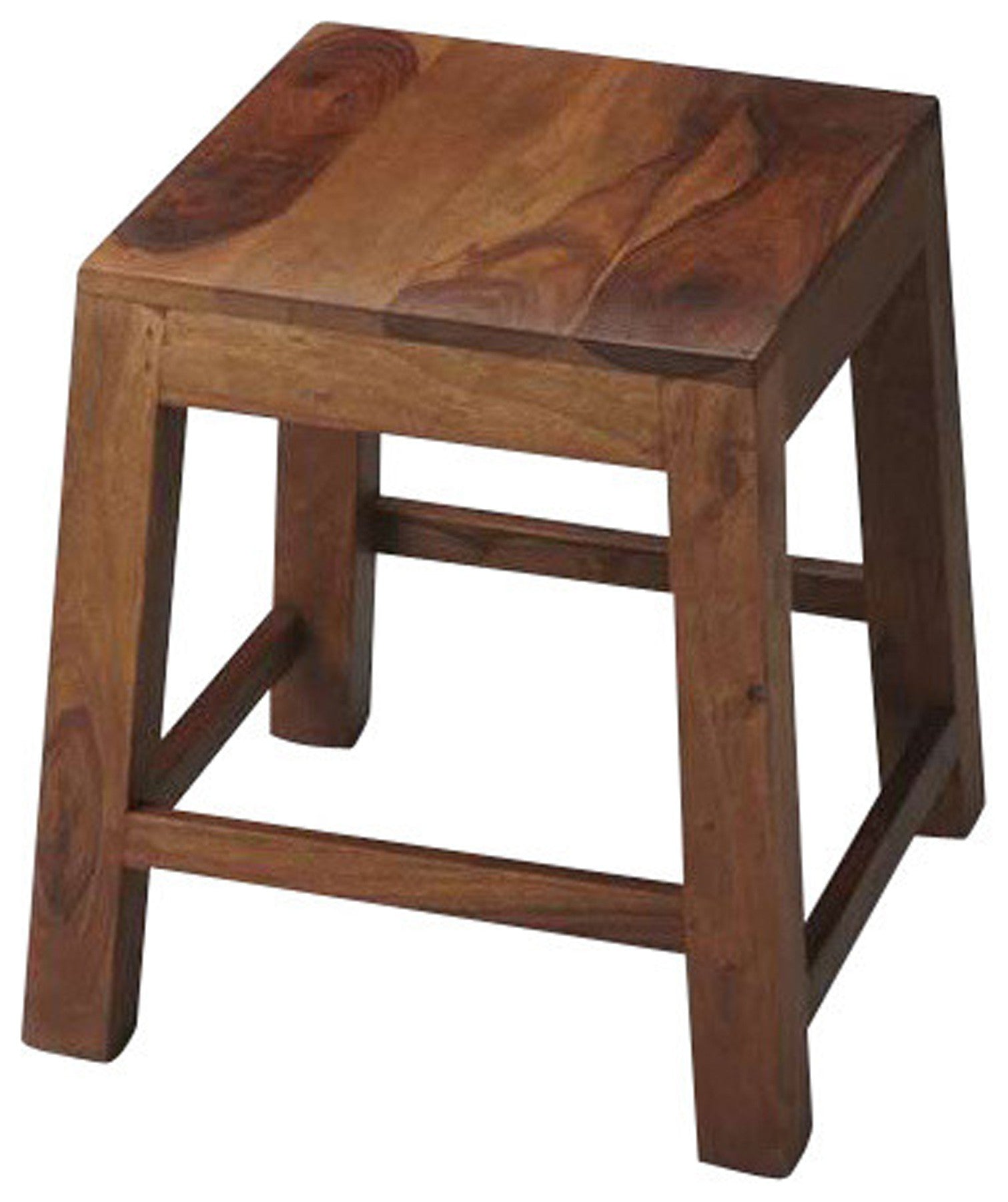 Loft Brown Solid Wood Stool