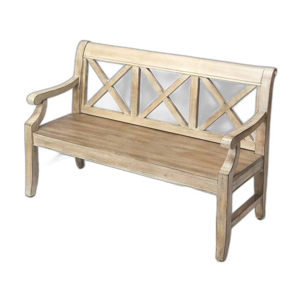 Gray Driftwood Finish Bench