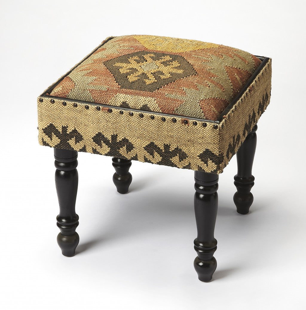 Bohemian Jute Stool