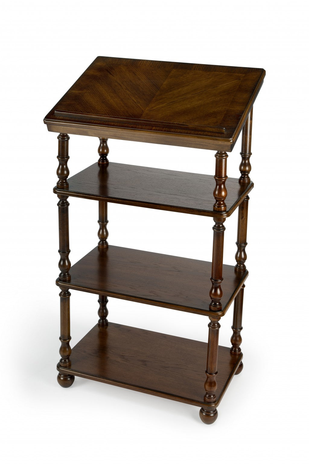 Vintage Oak Library Stand