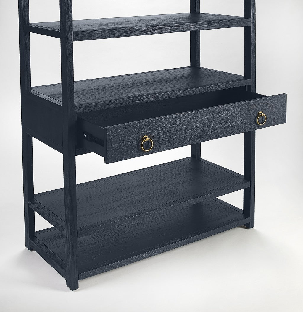 Lark Navy Blue Bookshelf