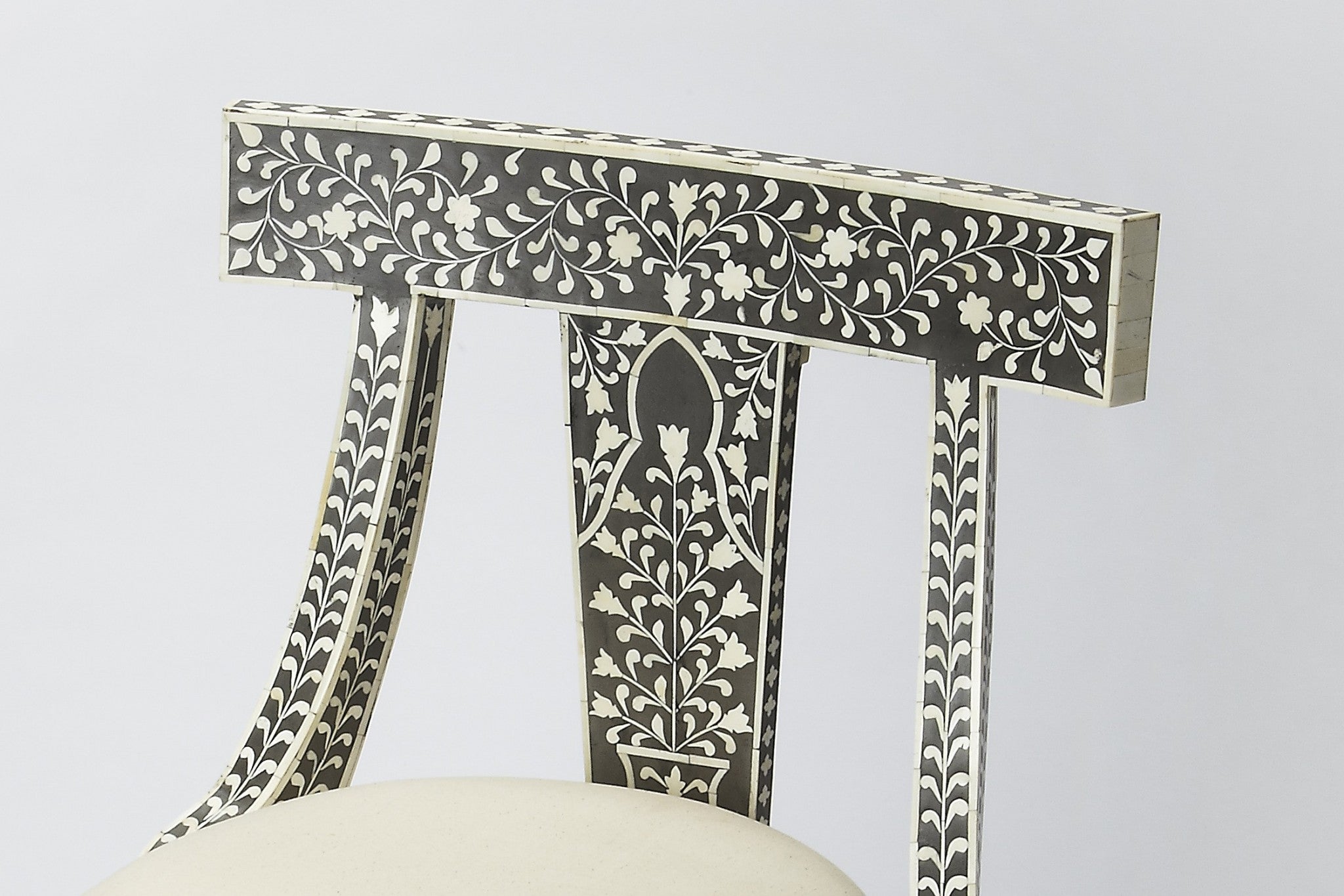 Black Bone Inlay Accent Chair