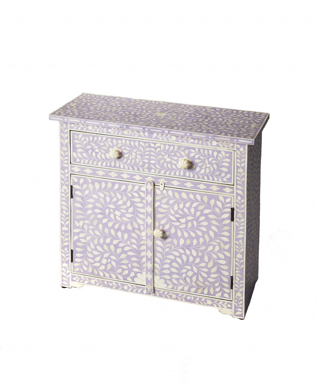 Vivienne Lavender Bone Inlay Console Chest