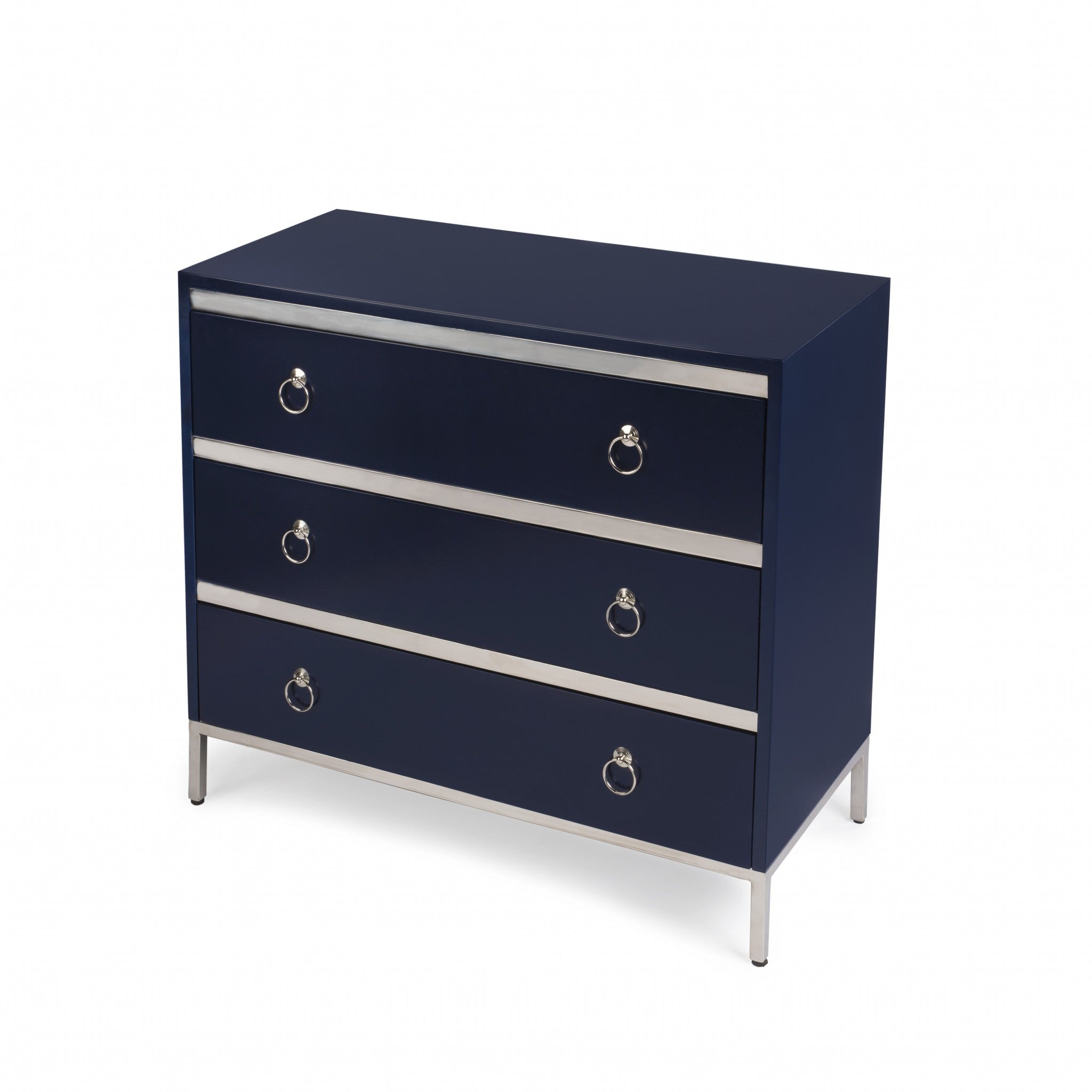 Monika Blue & Silver Accent Chest